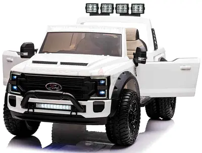 Licensed Ford Super Duty F450 Two (2) Seater 12V 4WD Ride On Kids Car Truck with Remote
