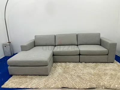 As good as new homw center lshape sofa