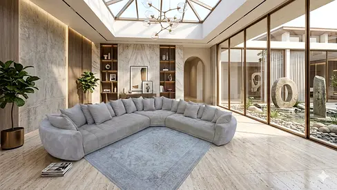 Chattles and more L Shape Sofa