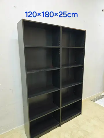 Spacious Black Bookshelf for Sale