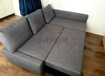 Comfortable Grey Sectional Sofa-bed