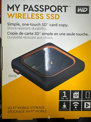 WD My Passport Wireless SSD - 1TB Storage Solution