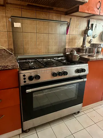 Stainless Steel Gas Cooking Range with Oven