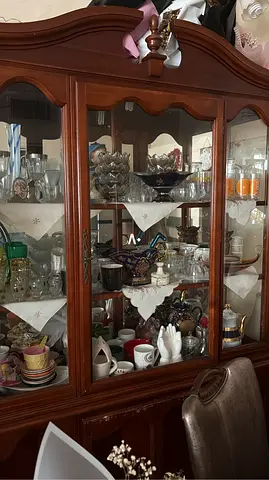 Classic Solid Wood Glass Display Cabinet