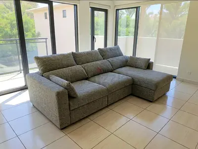 Ikea eskilstuna L shape sofa under storage