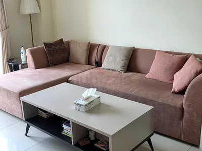 L-Shaped Sofa and Coffee Table Set