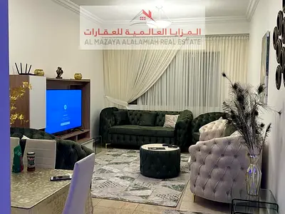 شقة مفروشة للايجار الشهري - غرفة و 2 حمام وصالة - قريبة لمخرج دبي - التعاون