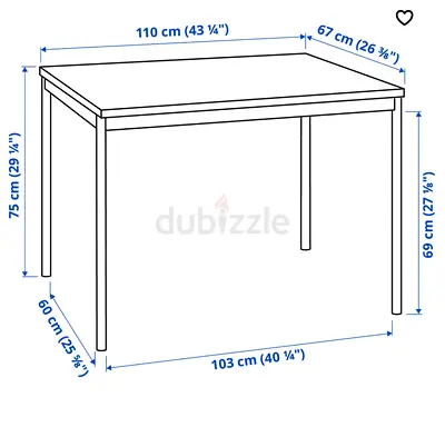 IKEA Simple Black Study Table