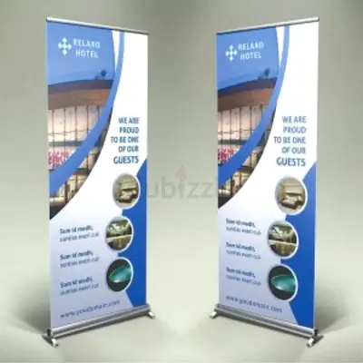 Rollup stand, Banner, Popup stand, Exhibition stande, backdrop flex, branding services in Dubai