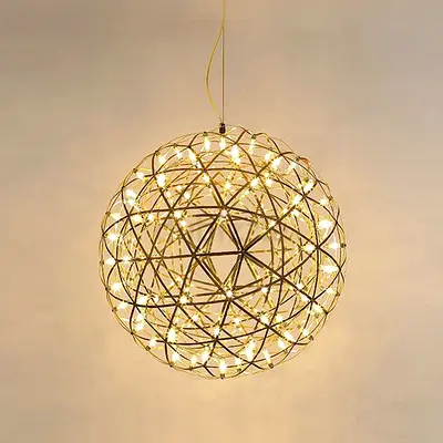 Sparkle LED Gold Pendant Ceiling Light - 60 diam.