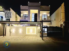 Luxury 5BR villa with pool and roof in Al Yasmeen, Ajman , AC, electricity, and water. Freehold. Ban