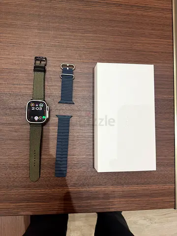 Apple Watch Ultra 2 with 100% Genuine Hermès Band and Navy Ocean Band