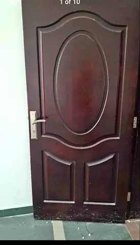 Solid Dark Brown Wooden Interior Door (Used)