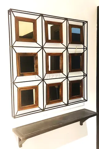 Entrance mirror 90x90 + shelf 90x20