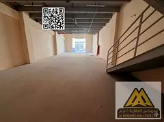 Annual rent – Commercial warehouse with mezzanine in Al Jurf Industrial – Ajman Location: Al Jur