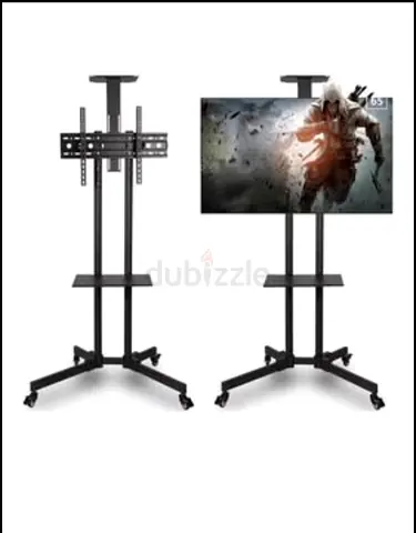 Mobile TV Stand on Wheels – Fits 32”–65” TVs | Ready to Use