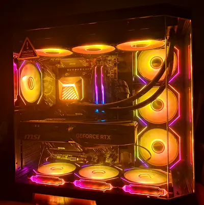 High-Performance Gaming PC with Ryzen 9 9950X3D, RTX 5070 Ti, 32GB RAM, 2TB SSD