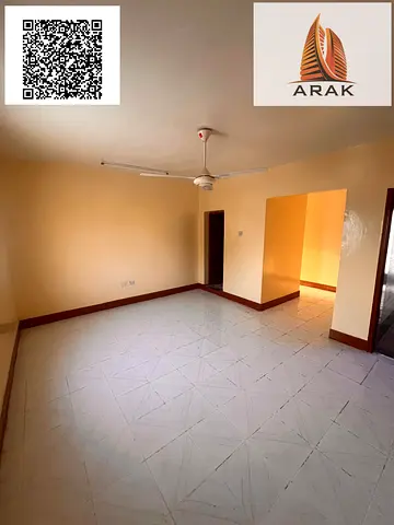 Two-bedroom apartment with a living room for rent in Al Nuaimiya 2, in a prime location right next to Kuwait Street, offering easy access to all areas