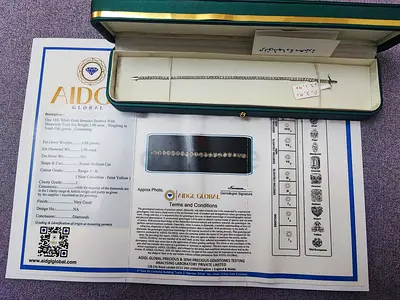 18K White Gold Natural Diamond Bracelet (Certified, approx. 2.90 ct)