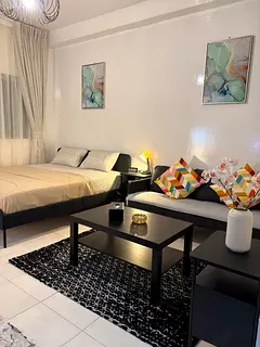 Furnished studio with direct sea view brand new furniture modern design prime location comfortable s