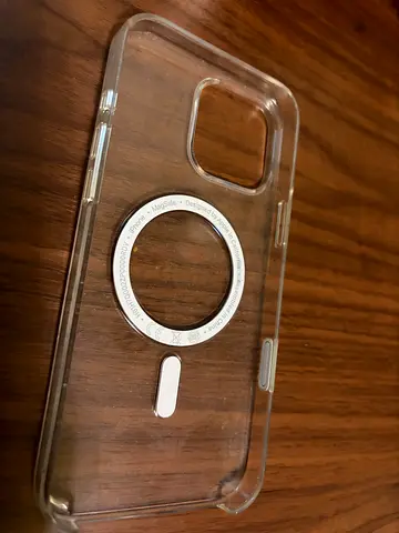 Clear MagSafe-compatible iPhone 16 pro max case (transparent)