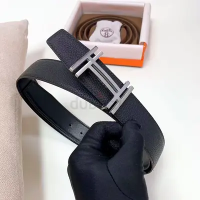 Hermes Black Belt with Elegant Buckle