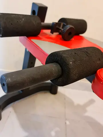 Adjustable dumbbell set with chrome weight plates (used)