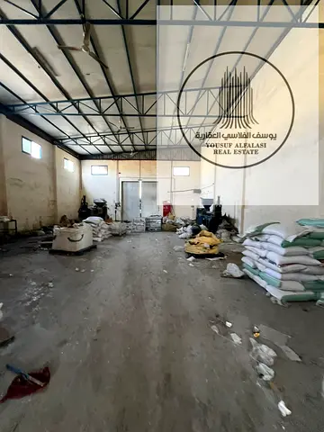 مستودع للايجار مساحه5000قدم كهرباء50كيلو جاهز للتصنيع
