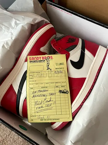 Nike Air Jordan 1 lost and found