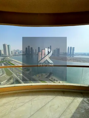 للإيجار السنوي  شقة 3 غرف وصالة في القصباء بإطلالة بحرية كاملة