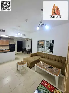 For monthly rent a super deluxe apartment in City Tower Ajman offering a comfortable layout central
