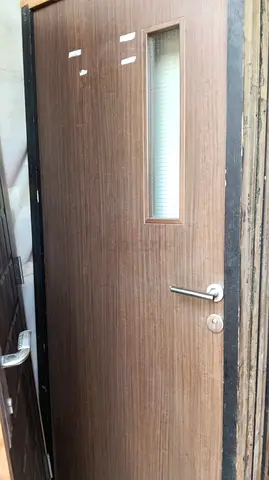 Interior Wooden Door with Glass Insert