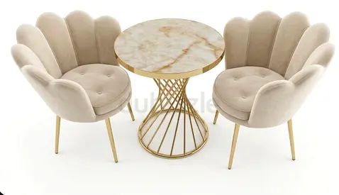 Elegant Modern Dining Set with Chairs and Table 2152