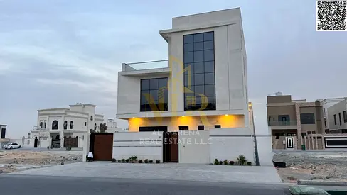 Luxury villa in the heart of Al-Aliya, with elevator, electricity, water, and air conditioning. Own your dream villa and live in elegance.
