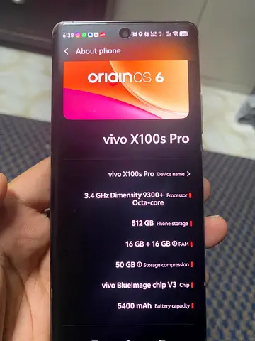 Vivo X100s pro 16+512 Gb. Chinese version with box and full accessories and 3 Extra mobile covers.