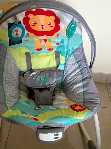 Baby Bouncer with Playful Lion Design