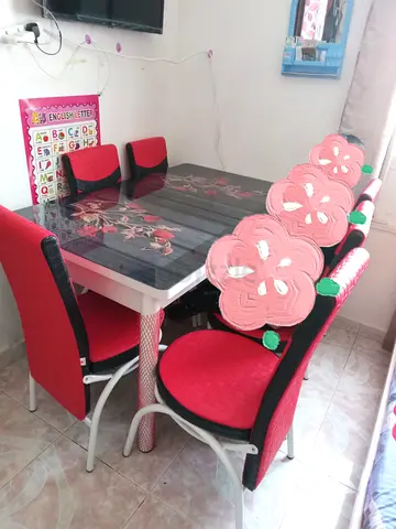 Dining table with chairs