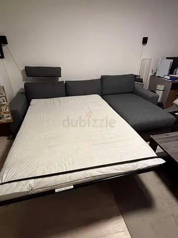 Ikea vimle L shape sofa bed with mattress
