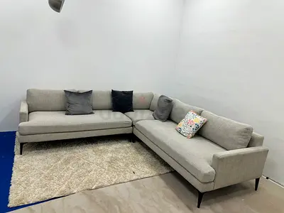 As perfect condition west elm corner sofa