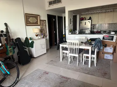 White 4-Seater Dining Set (Table + 4 Chairs) - Good Condition