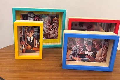 Colorful Wooden Photo Frames for decor