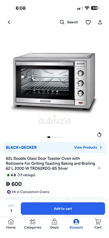 Black+Decker 62L Oven Toaster