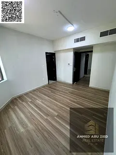 2BR + living room apartment for annual rent in Al Jurf 3 – master, balcony, equipped kitchen, 2 ba