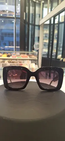 Black chunky square sunglasses - gently used