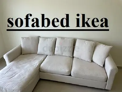 brand new condition ikea gronlid lshape sofa bed beige