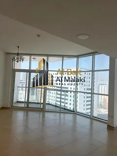 Three bedrooms and a living room with a small maid's room, laundry room, balcony, and open view 