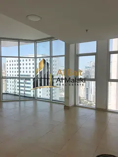 three bedrooms and a living room in Al Taawun with a balcony and open view