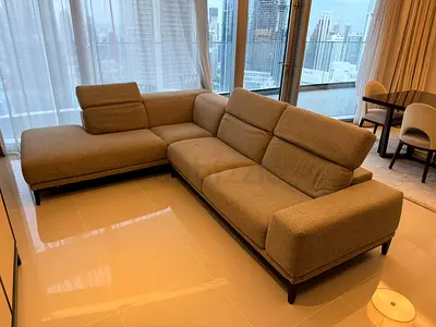 Natuzzi premium quality Italian L shape sofa