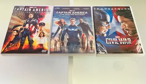 3 Captain America Movie DVD’s