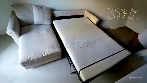Ikea Gronlid L Shape Sofa bed with mattress